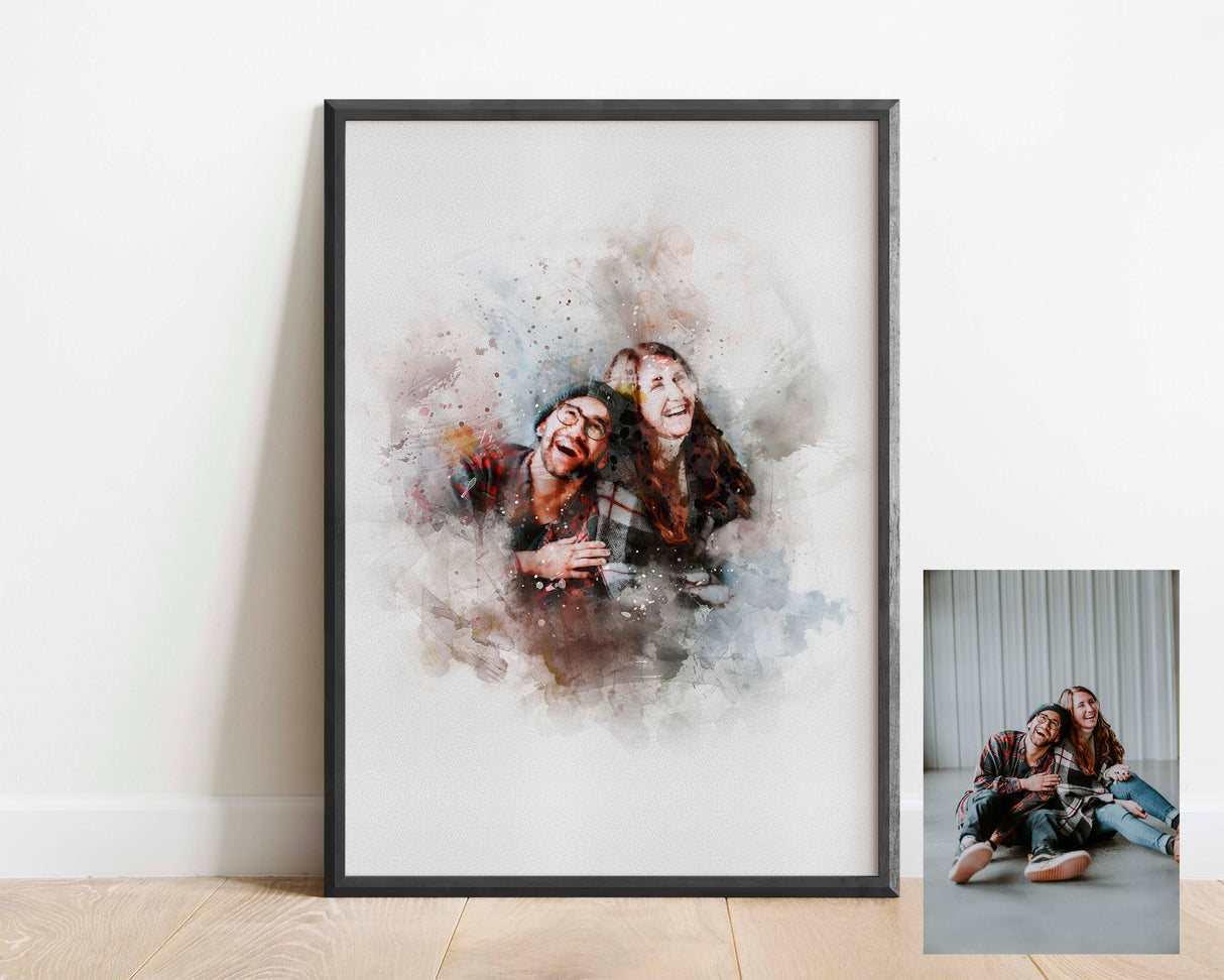 couple portrait, Gifts for Couples, Anniversary Gifts for Couples, Wedding Gifts for Couple, couples portrait, couples gift for boyfriend