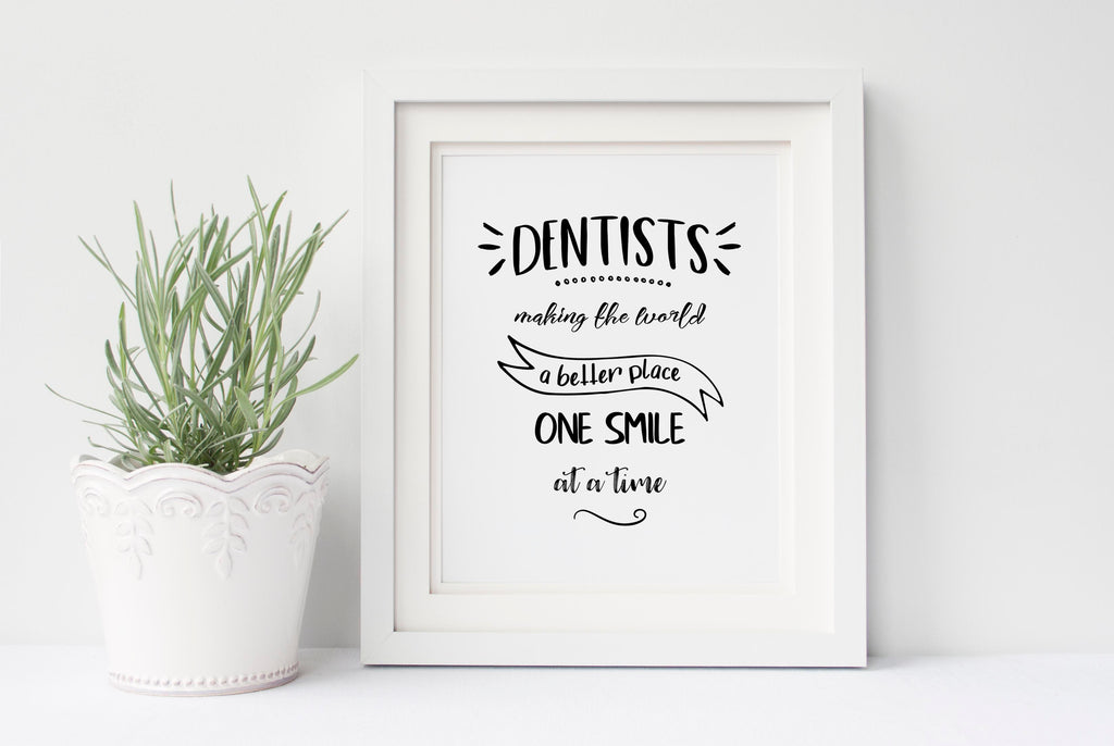 Dentist Wall Art for Dentist Office, Dental Quotes Art Prints Poster, dentistry gifts, dentistry wall art