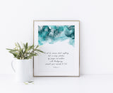 Bedroom Wall Art, Do Not Be Anxious About Anything Wall Art, Philippians 4 6 Alcohol Ink Print, Abstract Christian Art