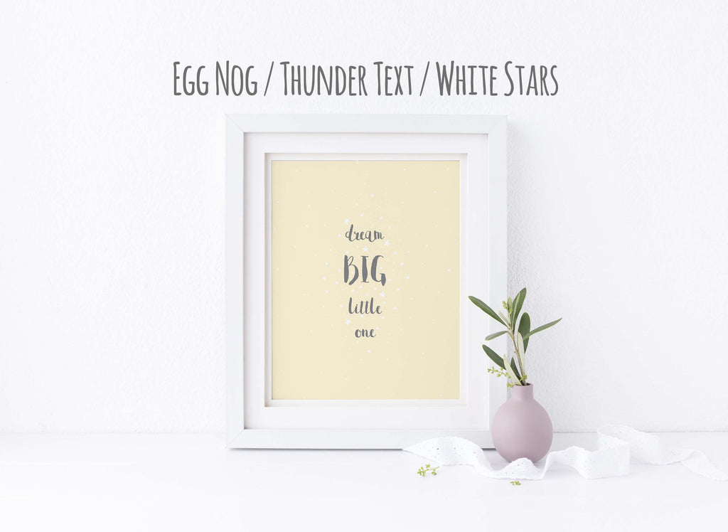 dream big little one nursery print, dream big little one picture, Boy or Girl Print, Inspirational Quote Print, Quote