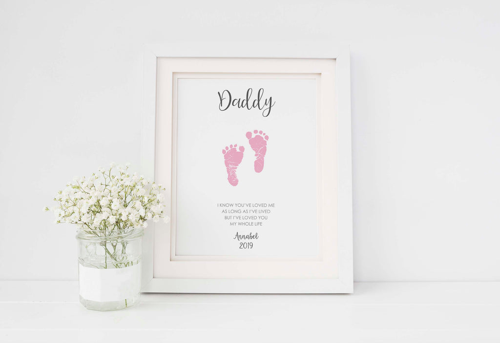 father's day footprint poem, father's day footprint, father's day footprint gift, father's day footprint printable, fathers day idea