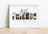 Best Friend Photo Collage Gifts, Friends Photo Print Gifts, Friend Wall Art, best friend photo gifts, best friend gifts