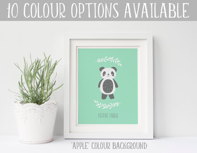 Panda Nursery Decor, Panda Bear Bedroom Decor, Panda Baby Room Decor, Panda Nursery Wall Art, Custom Nursery Prints