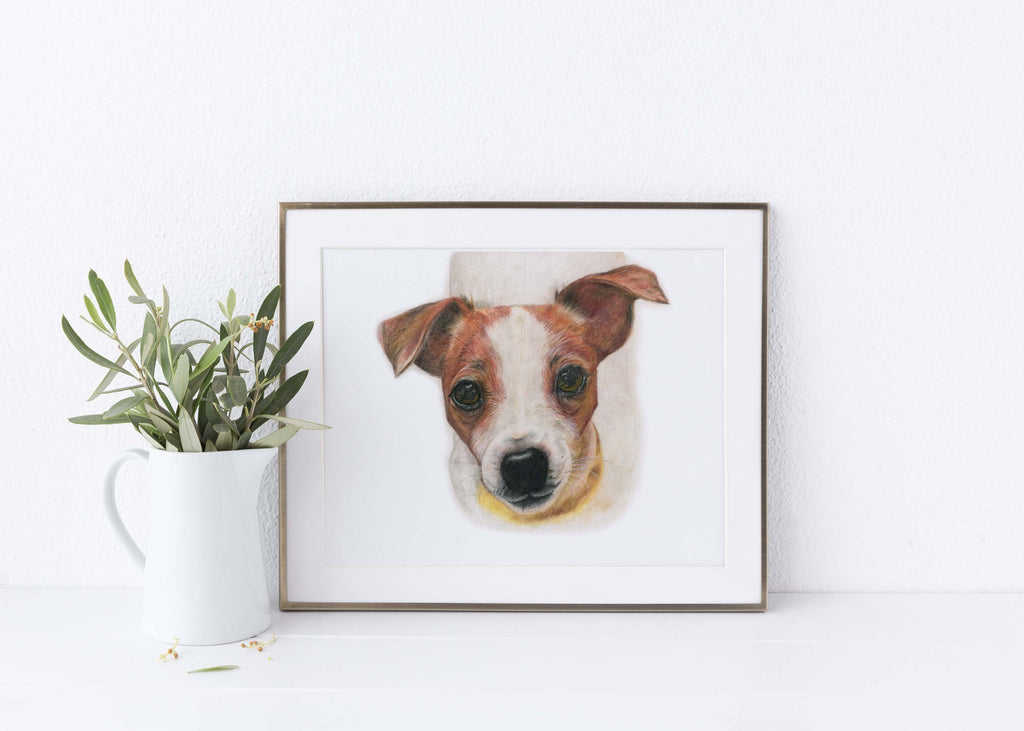 Modern Jack Russell Dog Wall Art, Jack Russell Puppy Art for Home Decor, Dog Lover Gifts featuring Jack Russells, dog artwork
