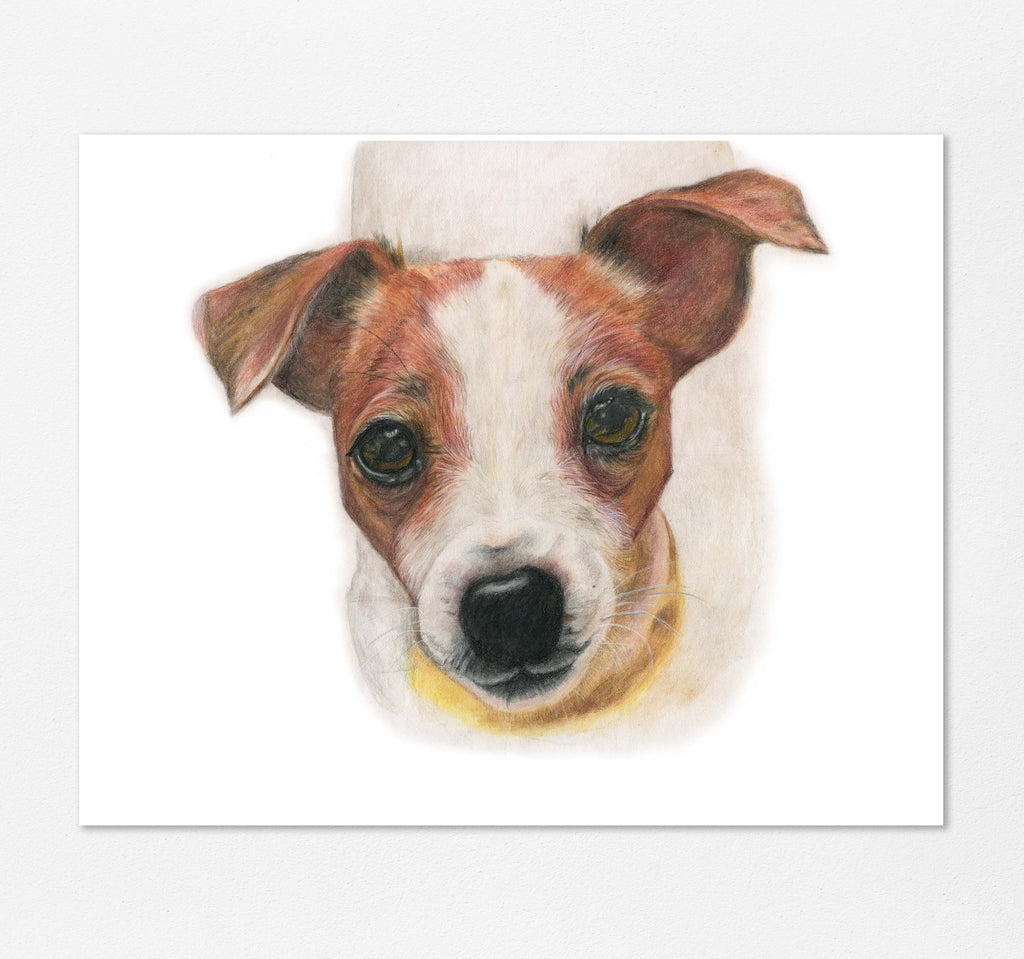 Jack Russell Terrier Dog Art for Bedroom, Jack Russell Terrier Print for Living Room, Jack Russell Terrier Wall Art for Vet Clinic