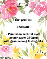 Crafty Cow Design - Unframed Print