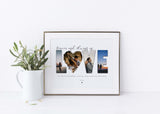 love heart photo collage, love heart shape photo collage, photo collage for boyfriend, photo collage for boyfriend birthday