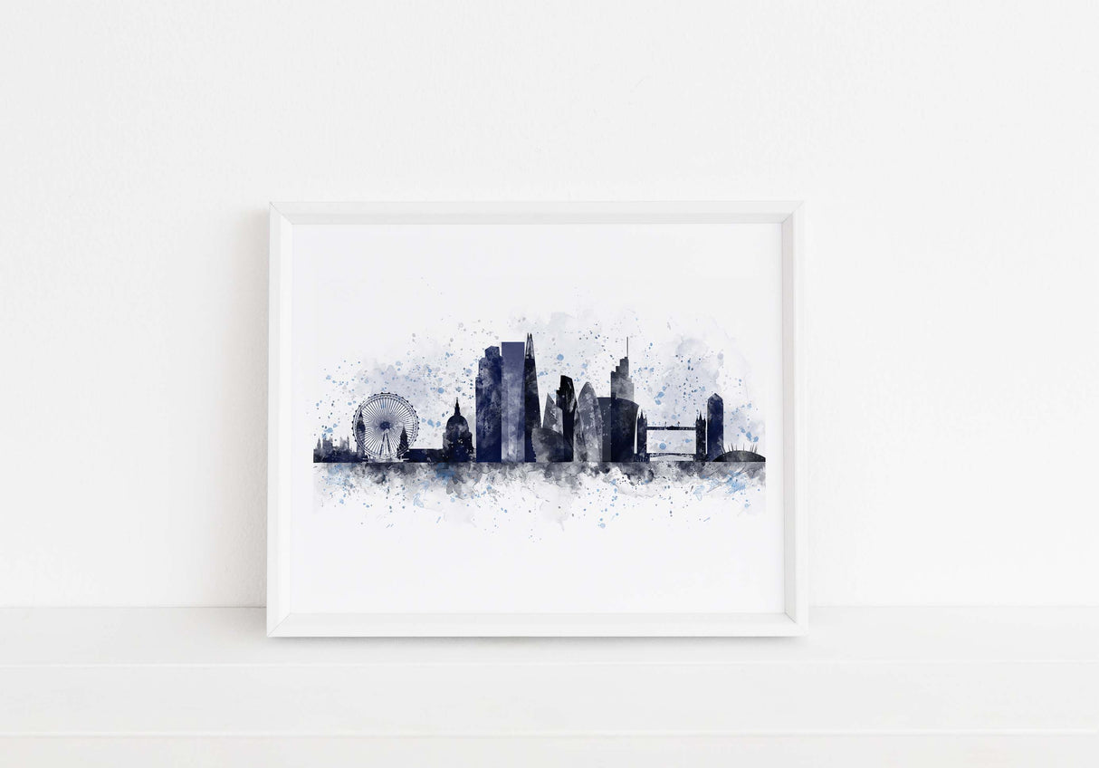 London Cty Skyline, London Art Prints, London Wall Art, London Decor, London Home decor, London Decor Style, London Decor Room,