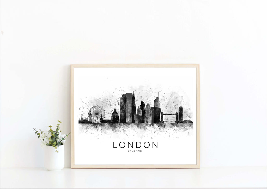 london city skyline, london art prints, london art print, london wall art, london abstract art, london sky line artwork