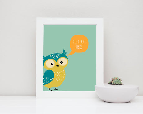 Custom Quote Nursery UK, Woodland Nursery Prints, Woodland Nursery Decor, custom quote wall art, custom quote prints uk