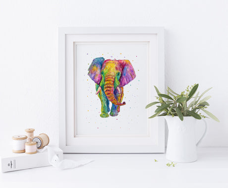 elephant picture, elephant poster, elephant wall art print, elephant wall art nursery, small elephant prints, mandala