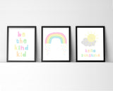 Pastel Rainbow Wall Art, Pastel Nursery Decor, Pastel Nursery Prints