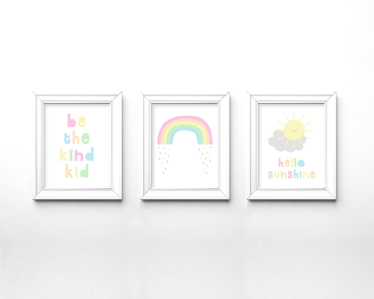 be the kind kid quote, be the kind kid poster, be the kind kid quote poster, hello sunshine print, hello sunshine poster