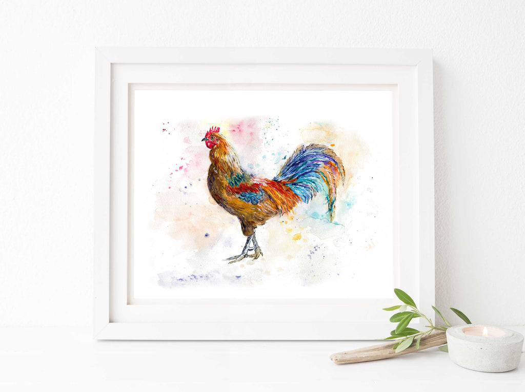 Chicken Wall Art Pictures, Chicken Prints, Kitchen Art, Chicken Art UK, outdoor chicken art, chicken painting, Hen Art