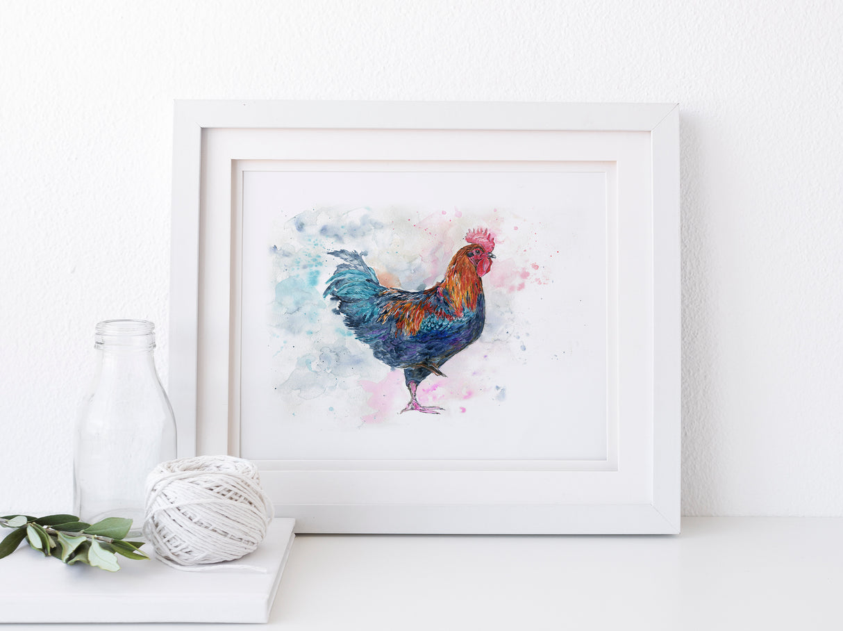 Farmhouse Wall Decor Rooster Wall Art for Kitchen, Rustic Wall Art, Rooster Decor, rooster decor, farmhouse wall art