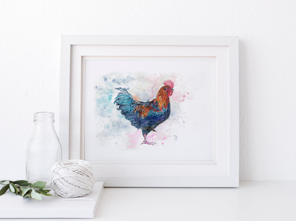 Farmhouse Wall Decor Rooster Wall Art for Kitchen, Rustic Wall Art, Rooster Decor, rooster decor, farmhouse wall art