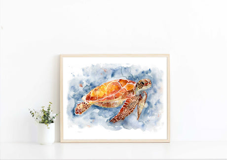 beach art, beach themed wall art uk, sea artwork, nautical wall art, sea life wall art for sale, bathroom wall art print