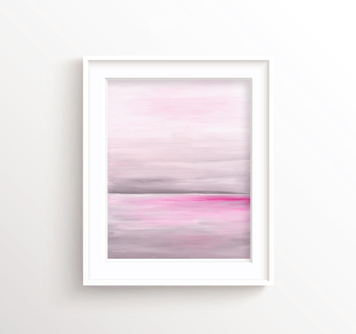 peaceful ocean artwork, peaceful pictures, peaceful sea images, bathroom ocean decor, Soothing Grey and Pink Coastal Artwork