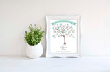 teacher thank you fingerprint tree, teacher gift ideas, teacher gifts personalised, personalized class gifts for teachers