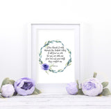 Psalm 23 Printable Art, Psalm 23, Bible printables, my cup is, bible verse wal art print, bible verses for encouragement