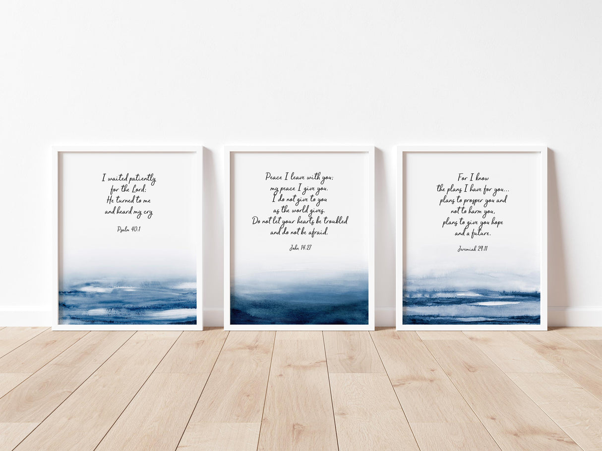 Encouraging Christian Quotes, Scripture Bible Verse Set Of 3 Prints, encouraging christian quotes for hard times, scripture art