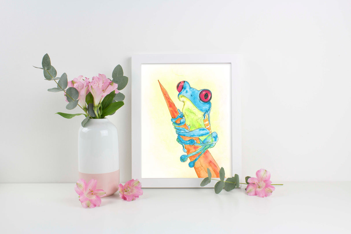 Frog Watercolour paintings, Frog watercolor art, frog watercolor pictures, watercolor frog, watercolor frog paintings