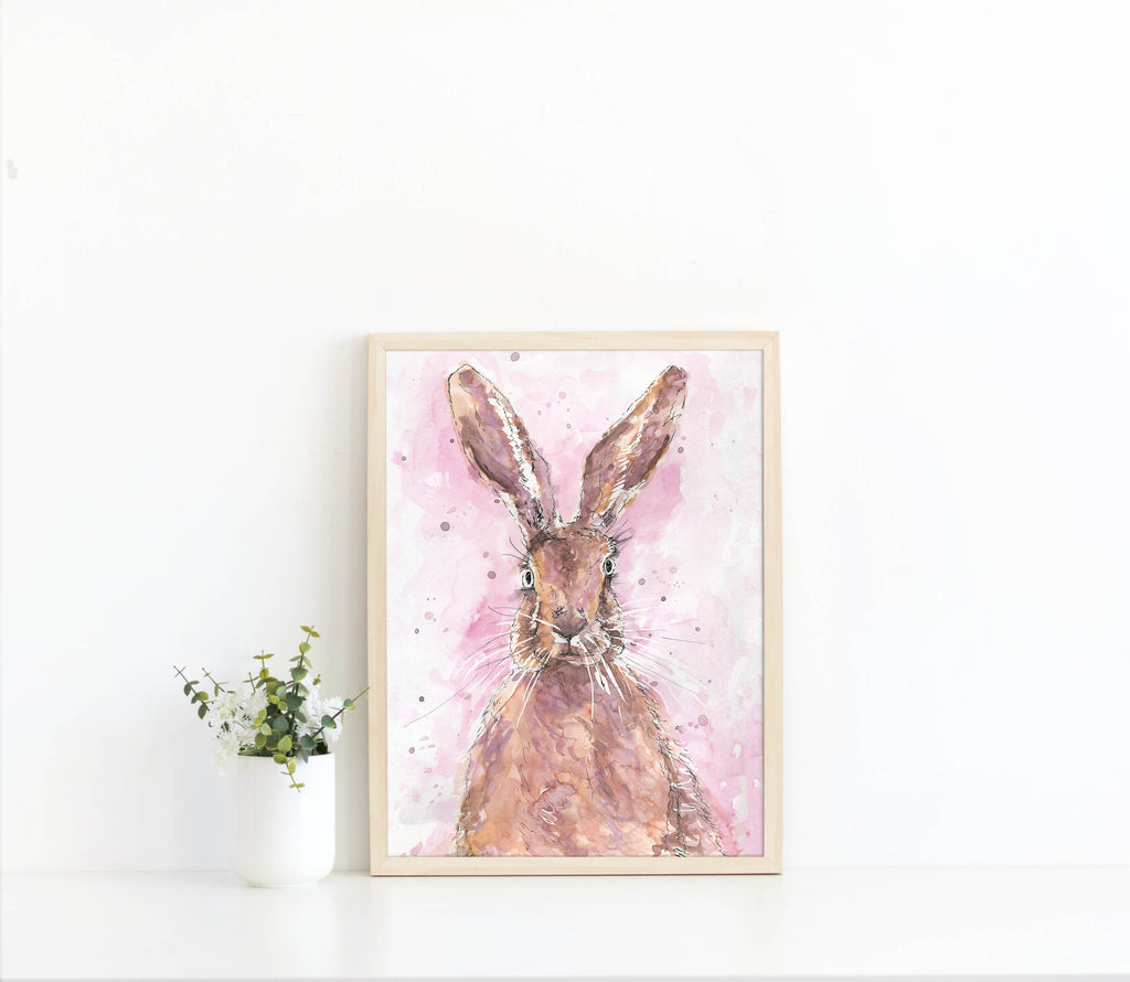 hare painting, hare watercolour, hare drawing, hare rabbit, hare wall art, hare art, hare artwork, hare artist