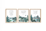 Comfort Christian Art Print Set of 3, Bible Verses about Comfort, Christian Prints, Christian Artwork UK, Bible Verse 