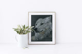 wolf wall art, wolf wall art uk, wolf wall art gift, wolf wall art pictures, white wolf wall art, portrait wolf wall art