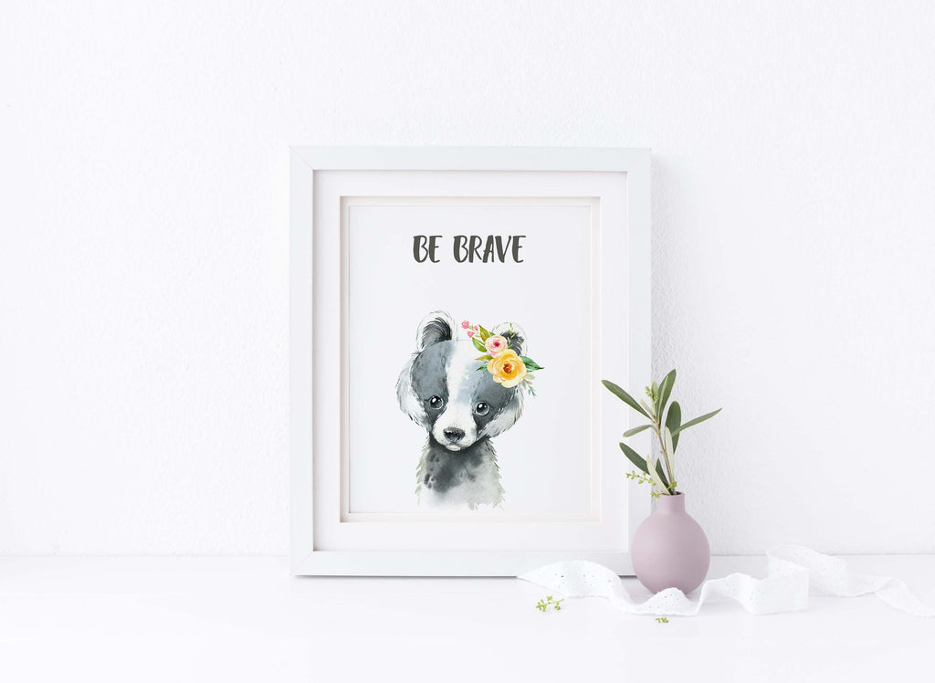 Bible quotes for nursery, Be brave poster, be brave quotes, be brave print, be brave pictures, be brave wall art