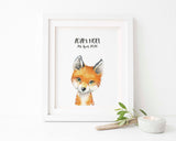 Fox Nursery Decor, Fox Nursery Print, Fox Nursery Ideas, watercolour nursery prints, watercolour nursery art, kids room