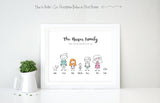 Family Prints - Personalised Family Wall Art UK, Custom Family Prints UK, Family Gifts