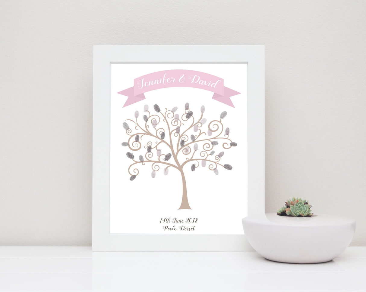 Fingerprint Tree Print - Wedding Fingerprint Tree Print, Wedding Tree Guest Book Alternative, Wedding Thumbprint Tree, wedding tree thumbprint guestbook, wedding tree thumbprint, wedding tree guestbook