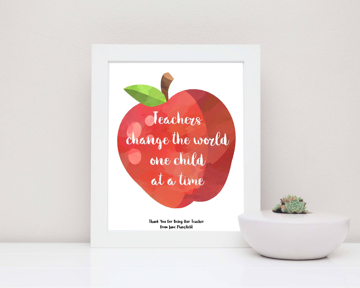 Personalised Prints 1 - Personalized Gifts For Teachers, Teacher Appreciation Gifts Teachers