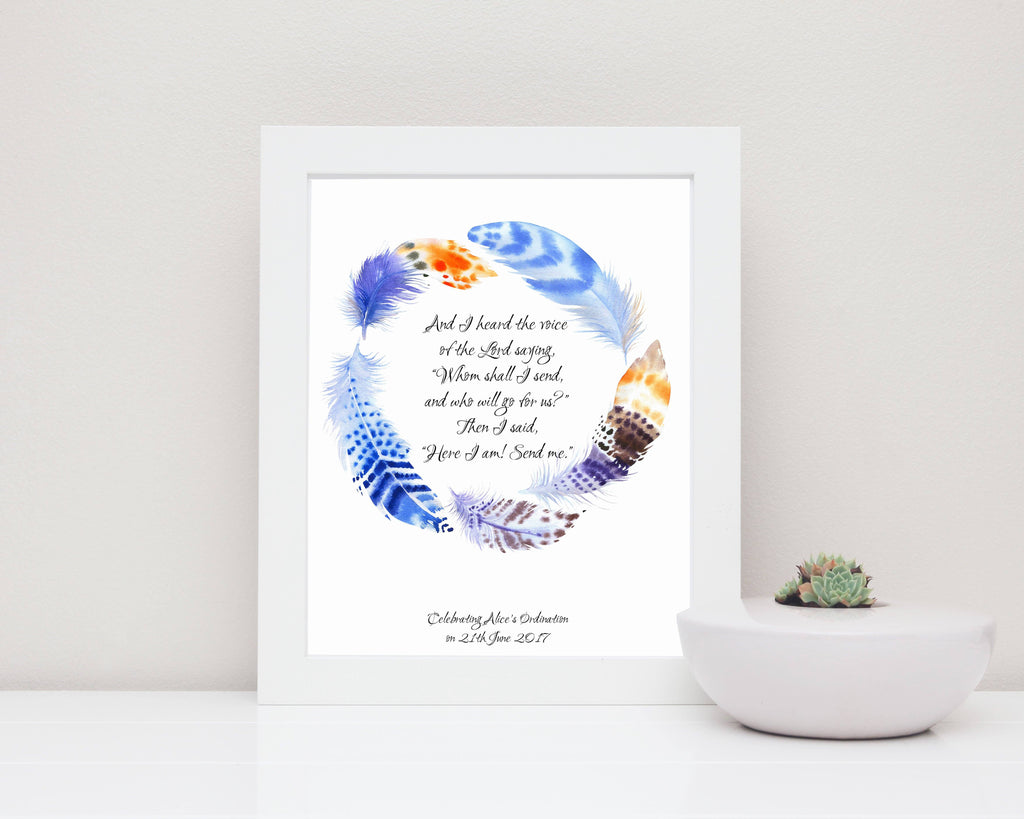 gifts for ministers, Ordination presents, Pastor Gift, Bible Verse Wall Art, Scripture Wall Art Item