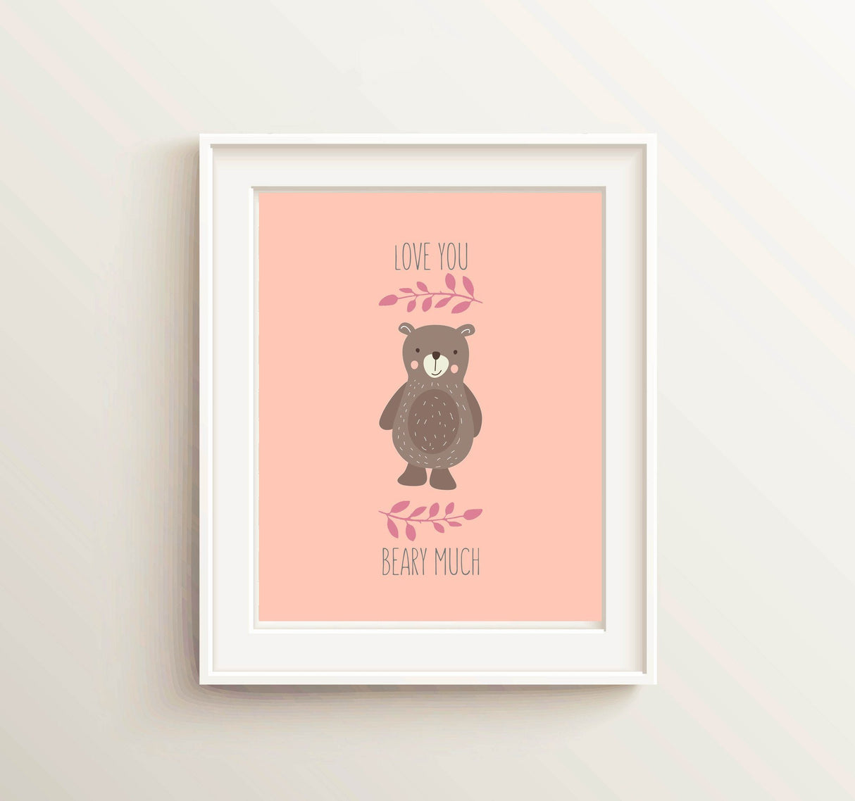 Love You Beary Much Bear Print art, Bear Nursery Decor, cute nursery ideas, cute nursery decor, cute nursery pictures